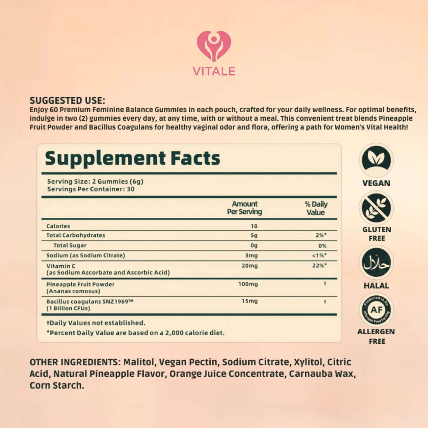 Gomitas Probióticas Femeninas Vitale