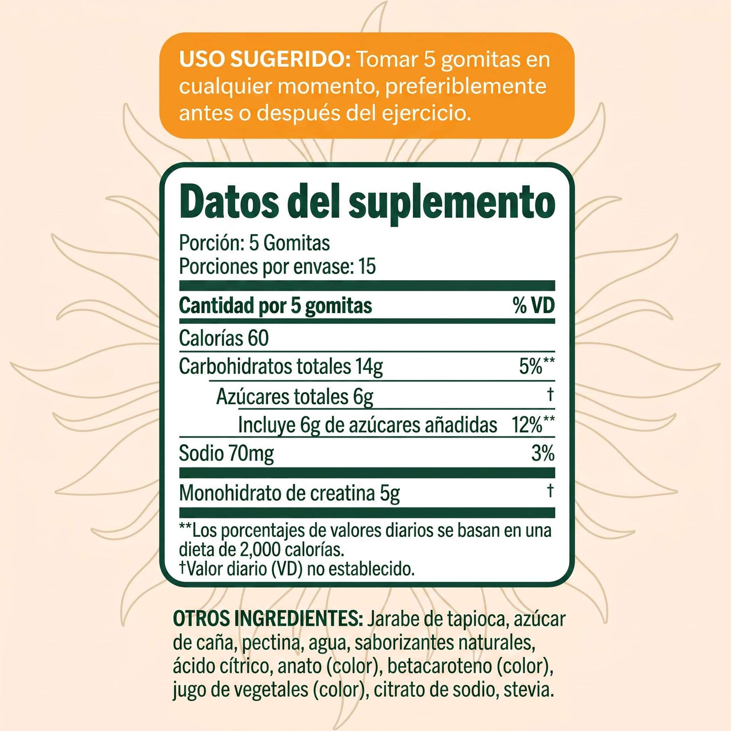 Vitale Gomitas de Creatina