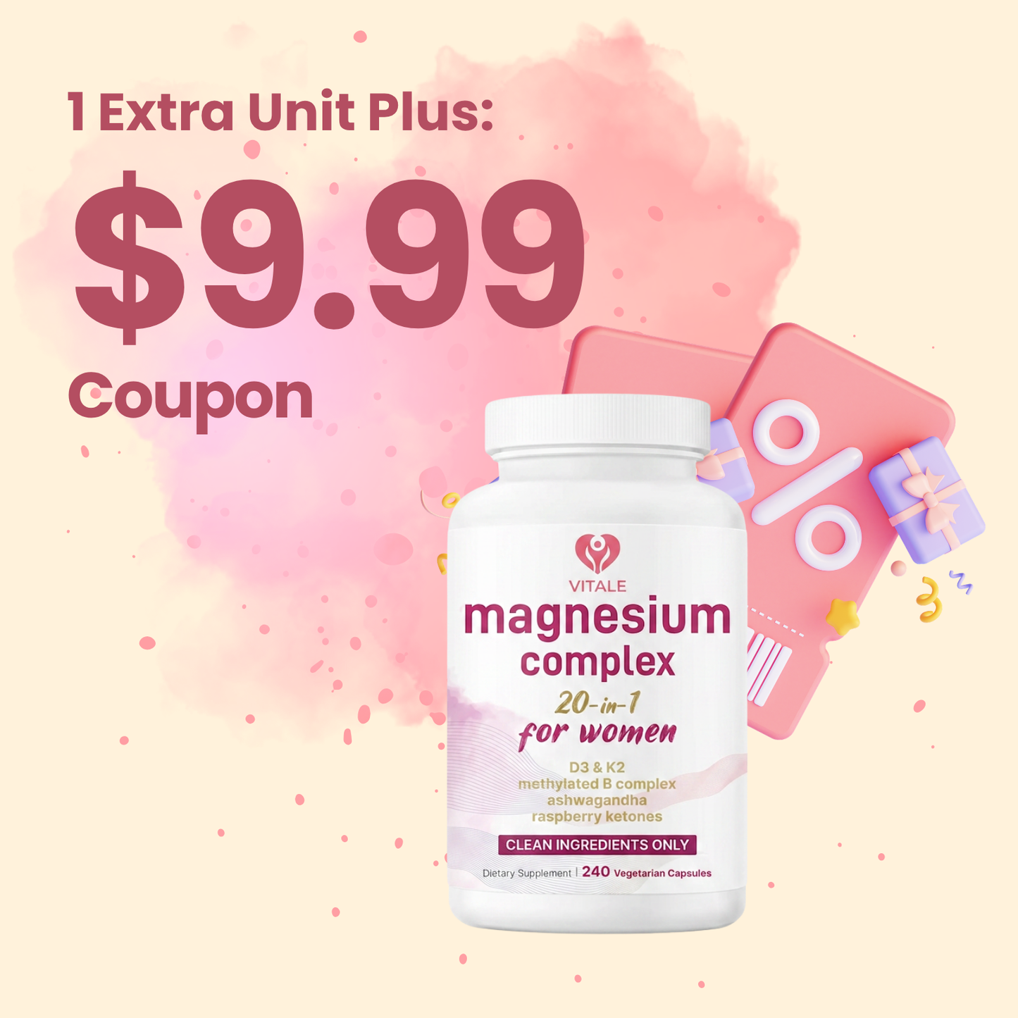 Extra 1 Vitale Magnesium Complex With $9.99 Coupon