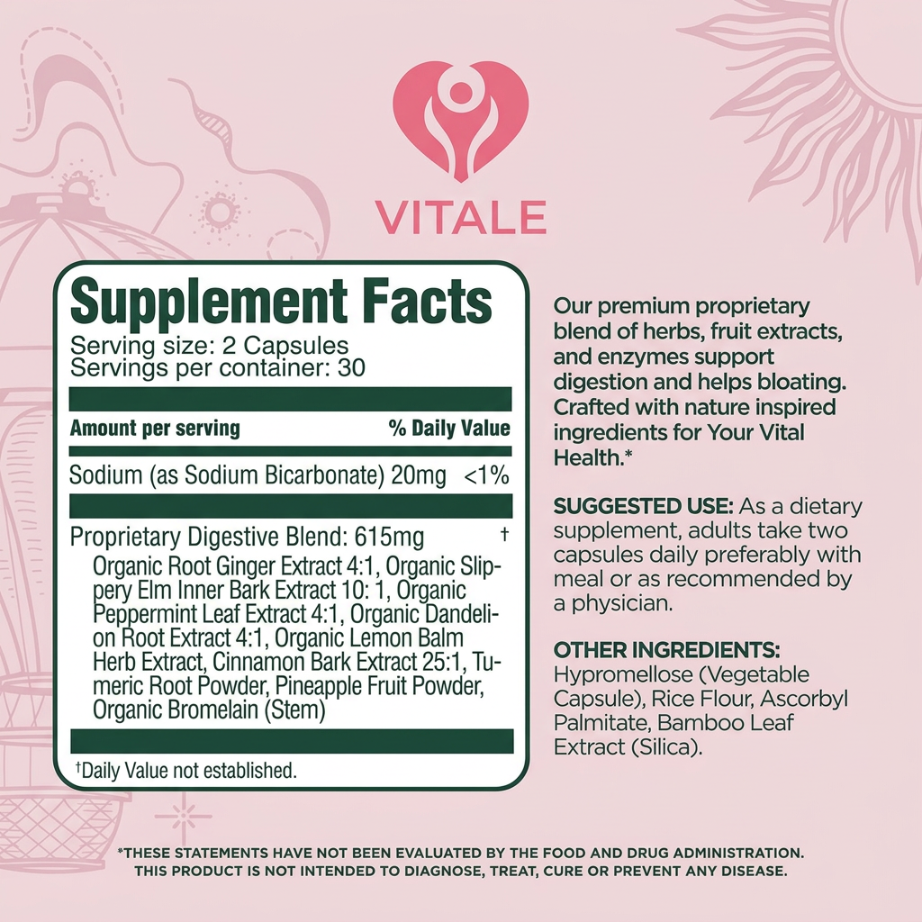 Vitale AiRi Debloat Support Capsules