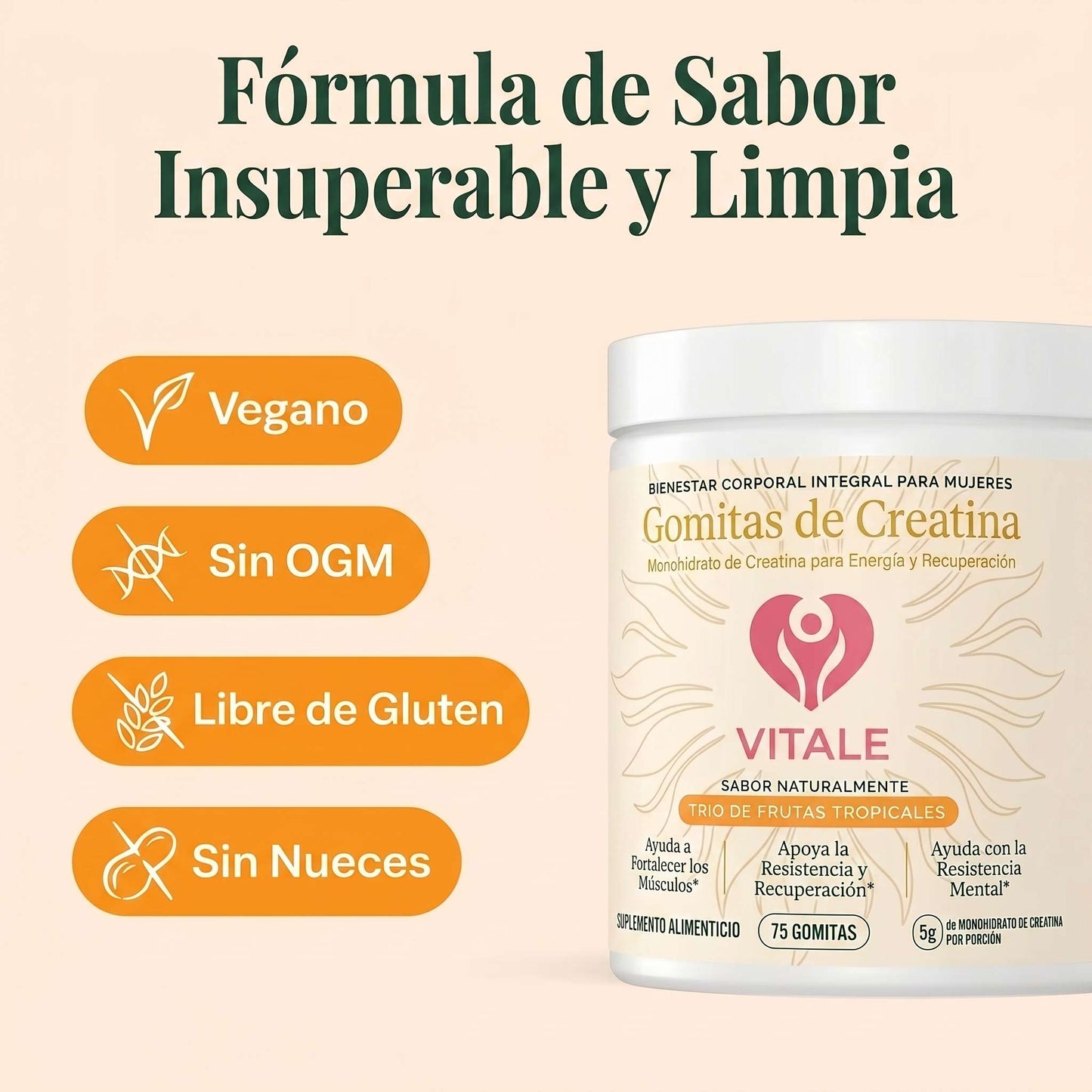 Vitale Gomitas de Creatina